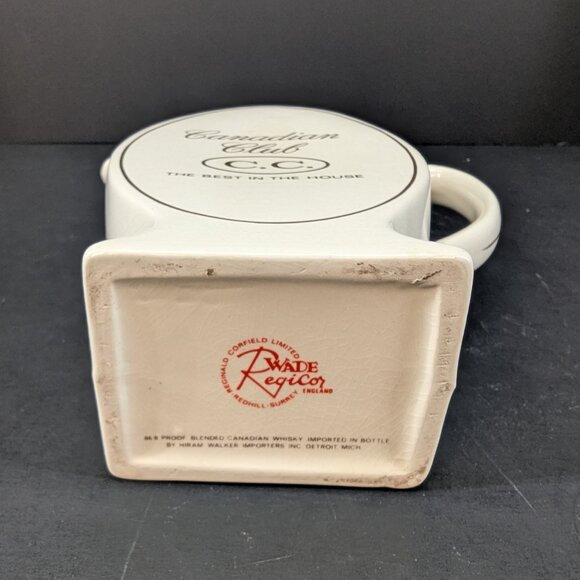 Canadian Club C.C. The Best in The House White Advertising Pub Jug Water Jug - Picture 6 of 6